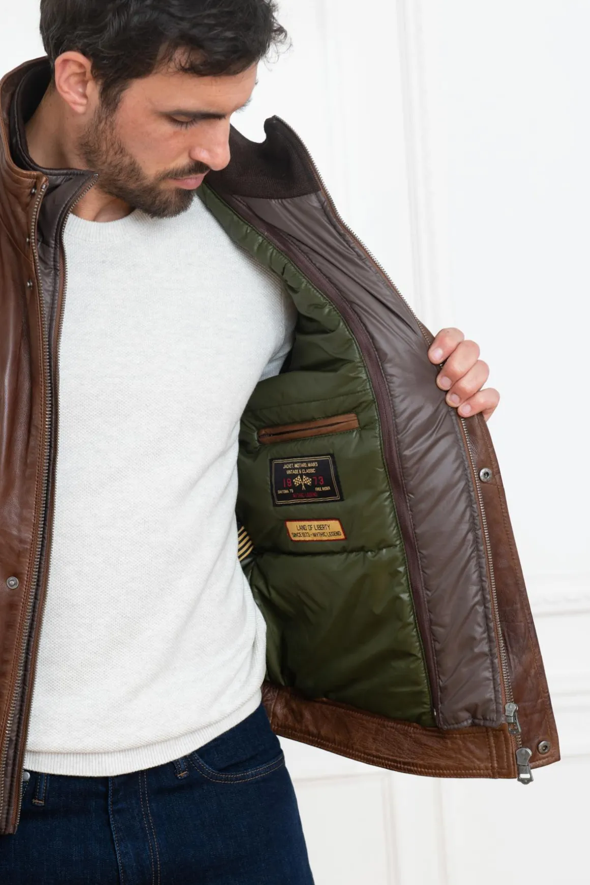 Veste Homme Daytona Falconero Ic Sheep Manila Bison