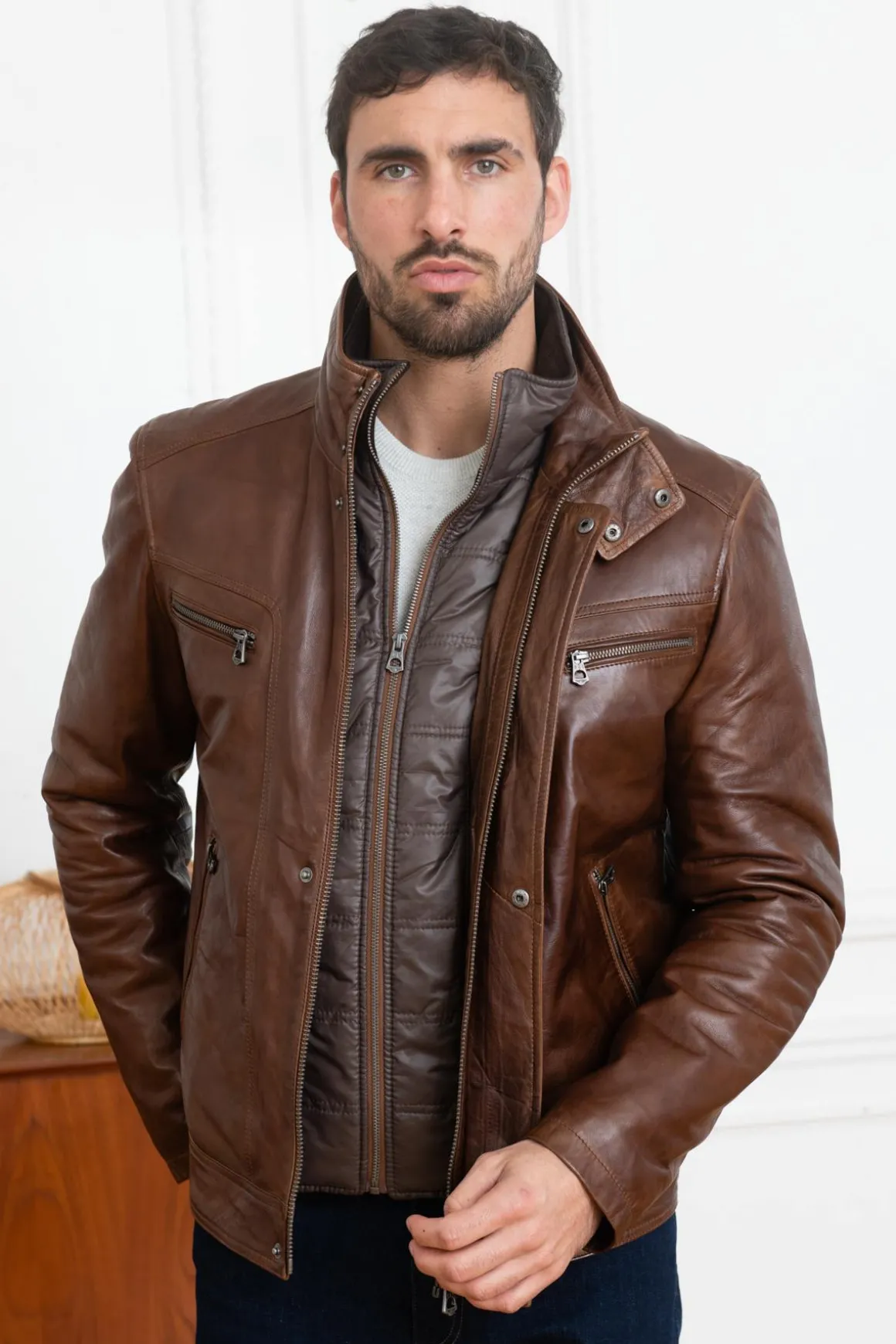 Veste Homme Daytona Falconero Ic Sheep Manila Bison