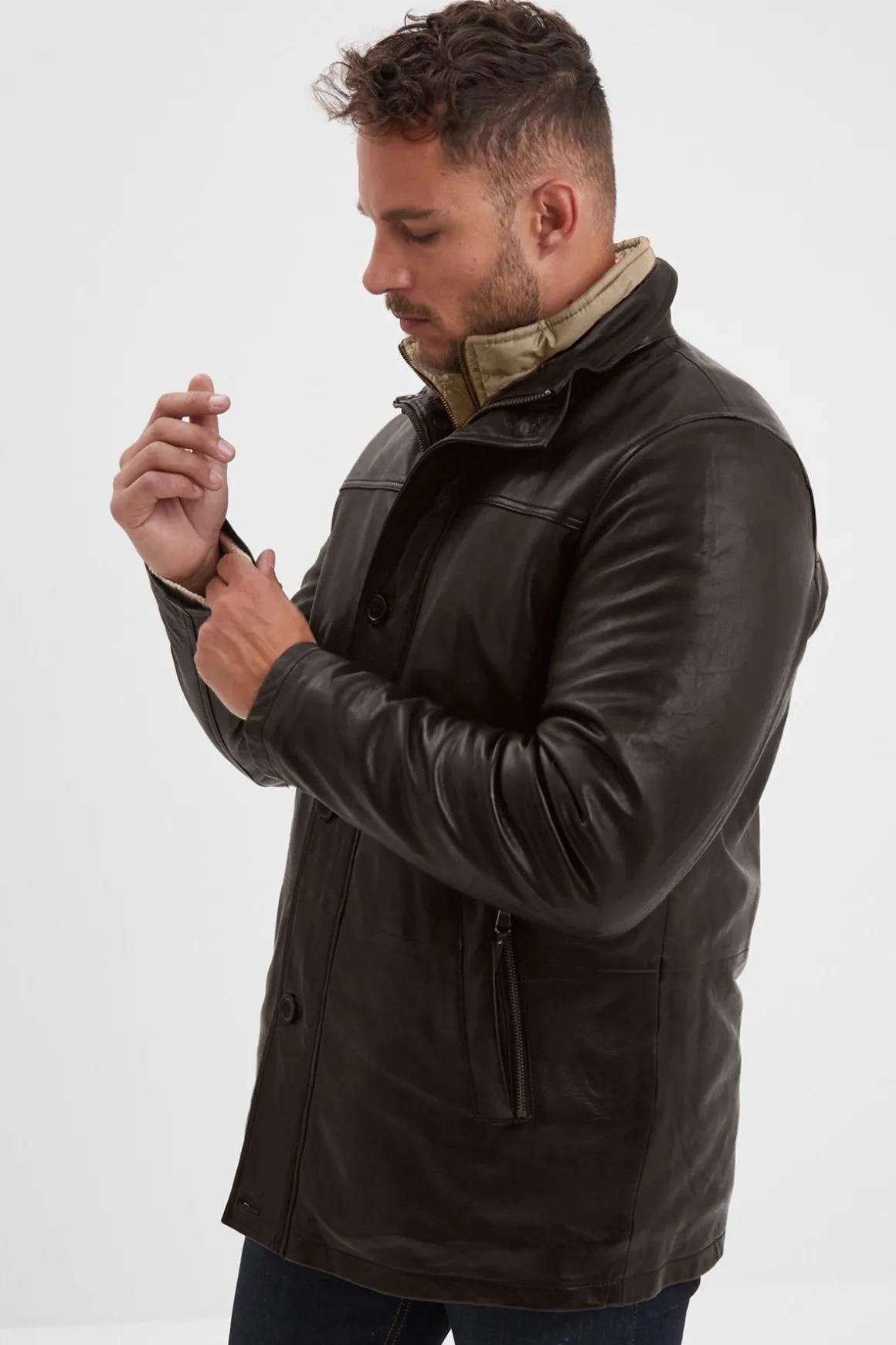Veste Homme Daytona Moose Ic Sheep Tiger Reddish Brown