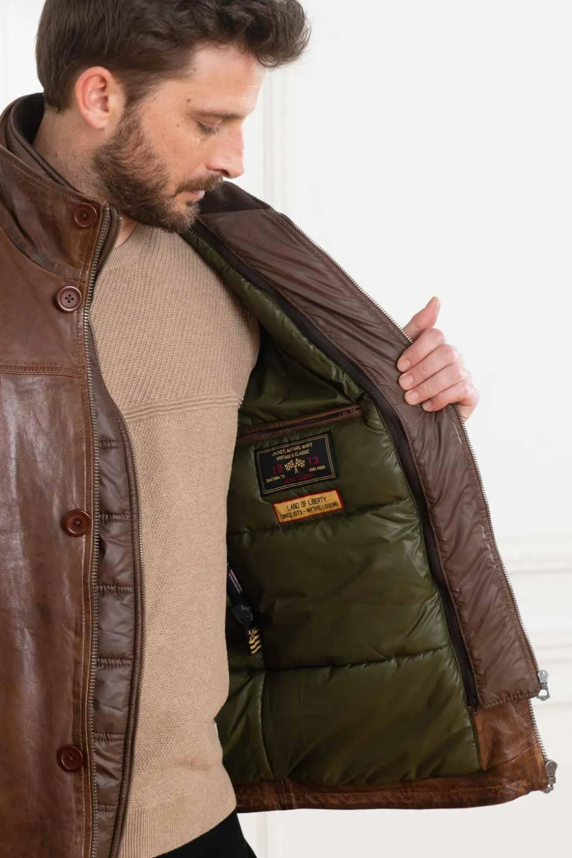 Veste Homme Daytona Tyler Ic Lamb Zenith H23 Bison