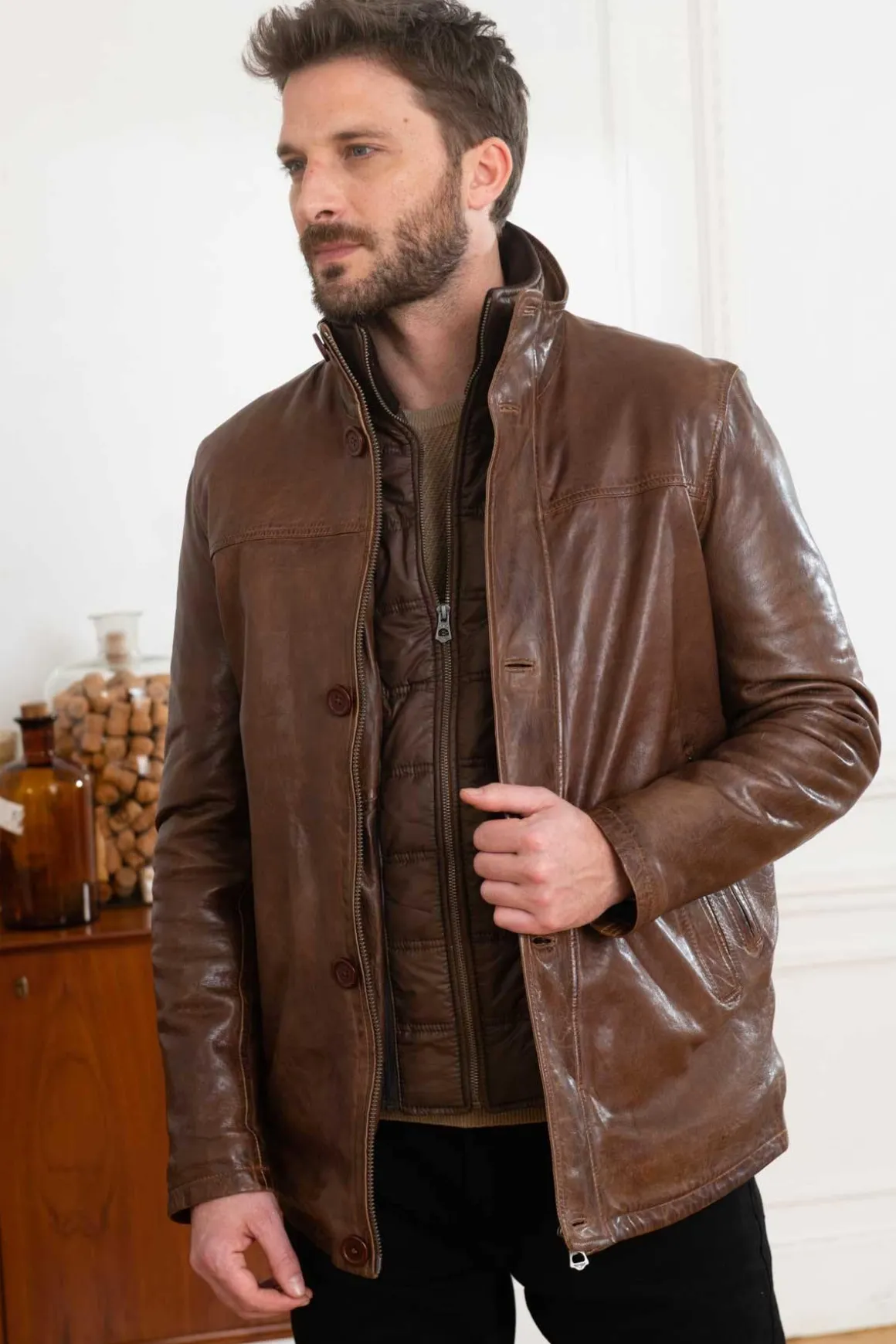 Veste Homme Daytona Tyler Ic Lamb Zenith H23 Bison