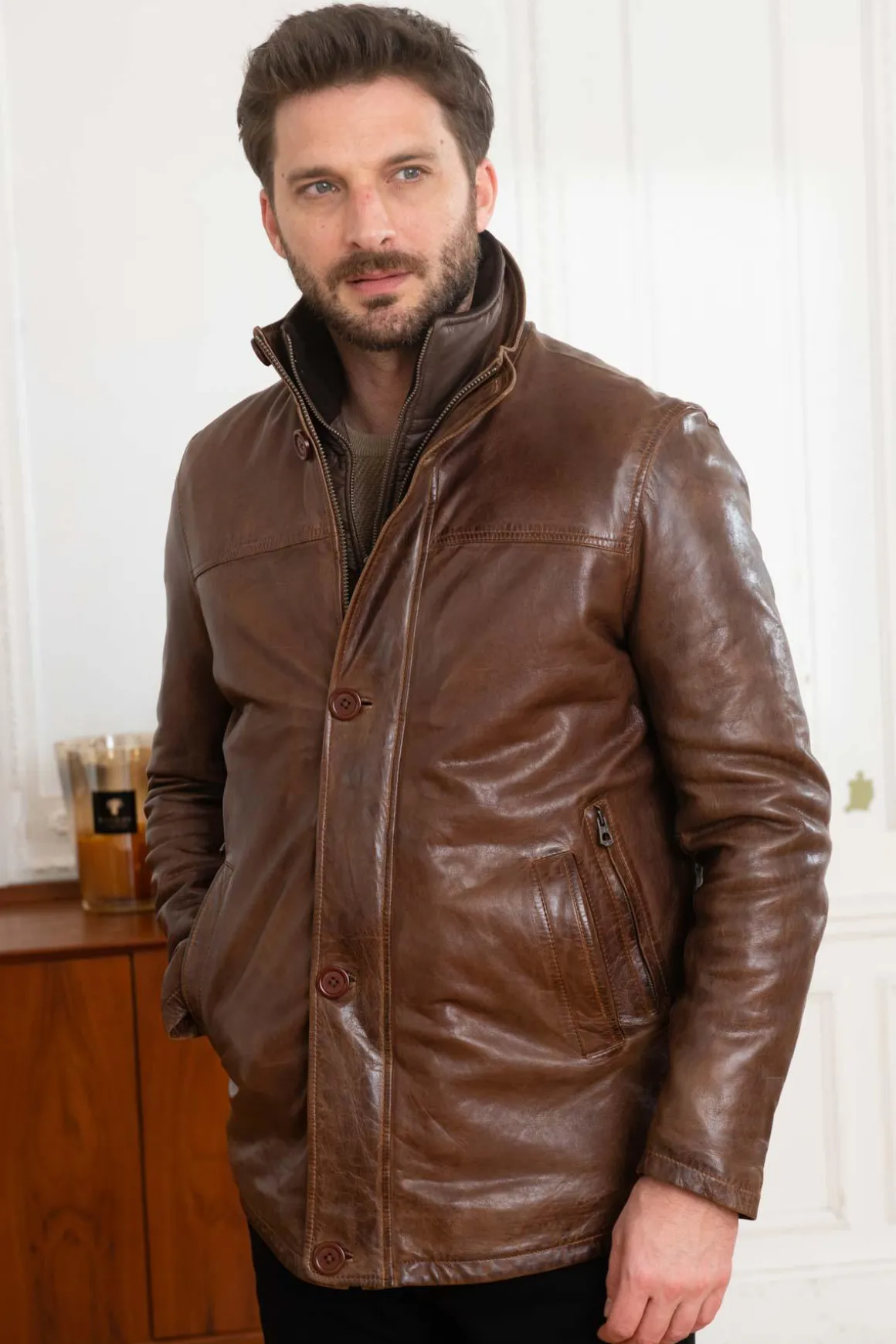 Veste Homme Daytona Tyler Ic Lamb Zenith H23 Bison