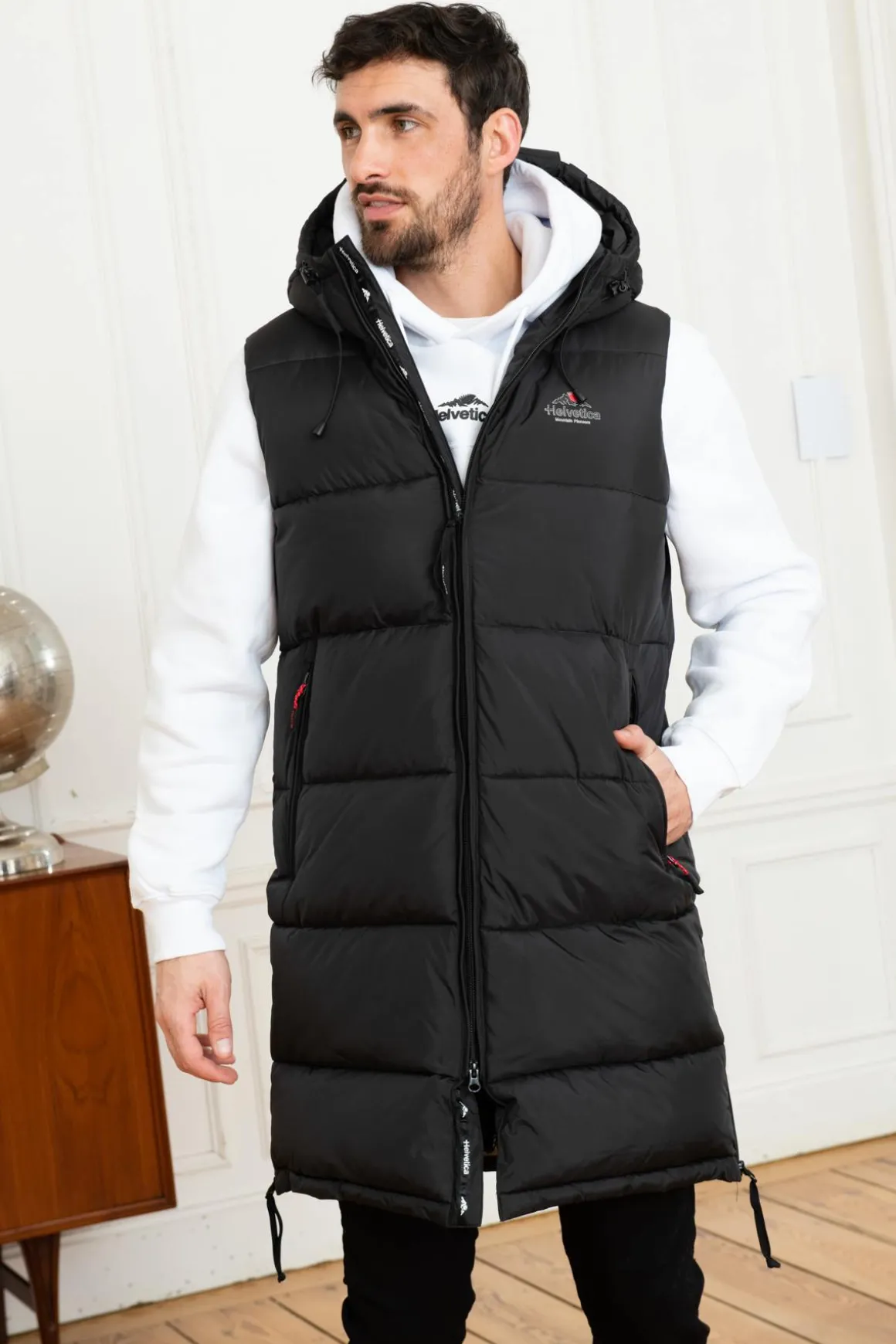 Veste Homme Helvetica Mountain Pioneers Geneve Black