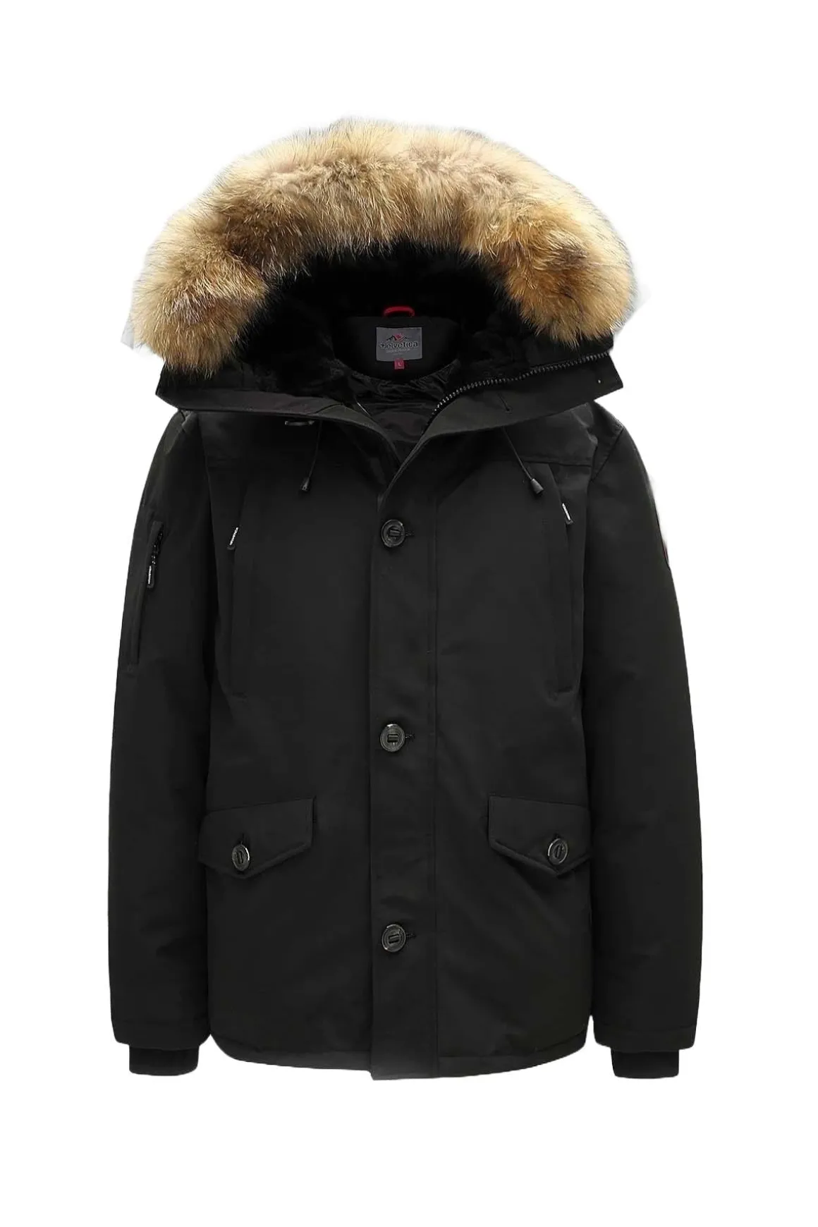 Veste Homme Helvetica Mountain Pioneers Ontario Men Raccoon Edition Black