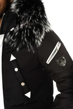 Veste Homme Horspist Boss Noir Blanc Col Silver