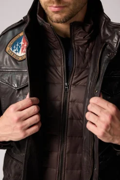 Veste Homme Patrouille De France Battle Dity Dark Brown