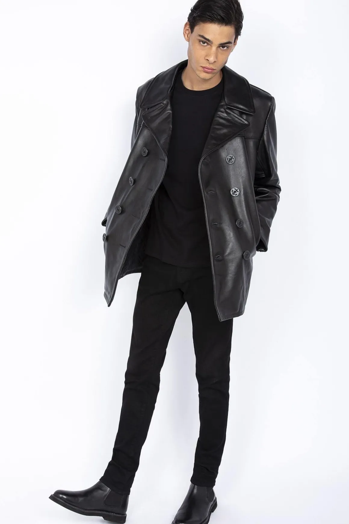 Veste Homme Schott Caban Cuir 140