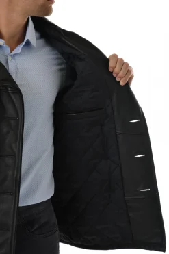 Veste Homme Schott Caban Cuir 140