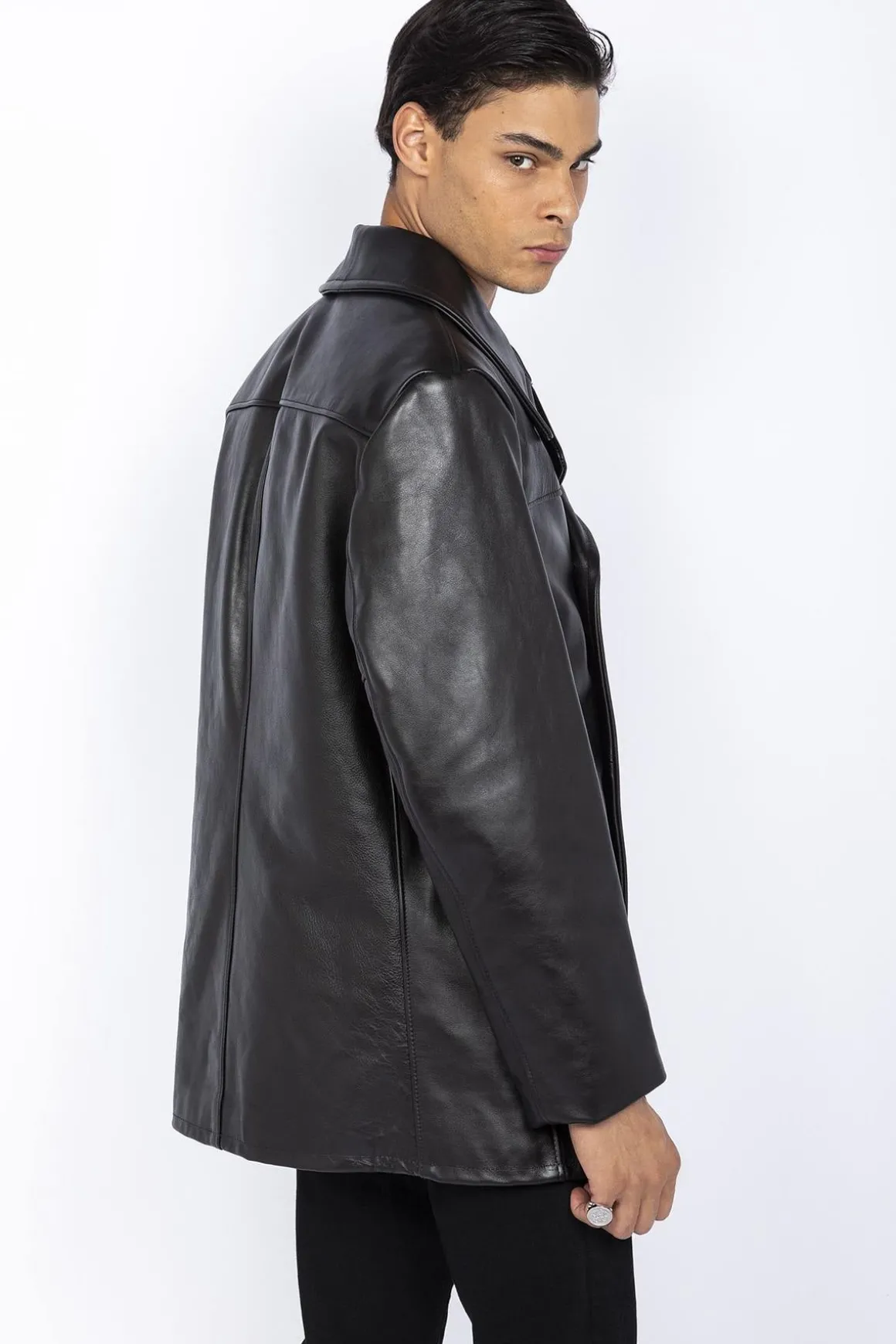 Veste Homme Schott Caban Cuir 140