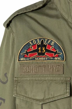 Veste Homme Schott Darden Kaki
