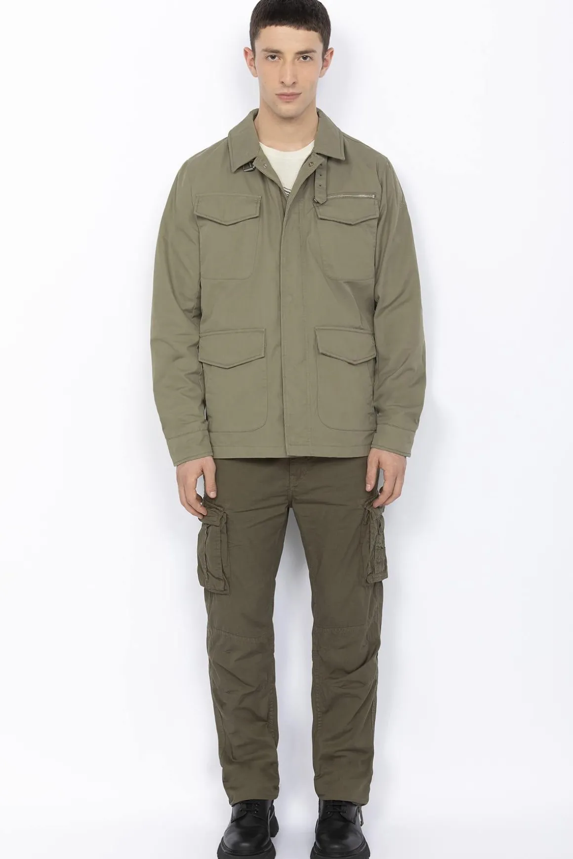 Veste Homme Schott Flint Sage Kaki