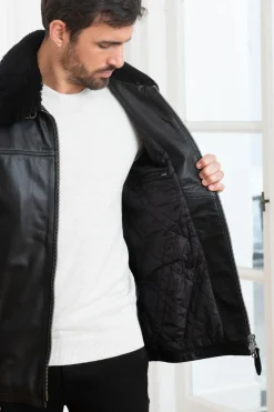 Veste Homme Schott Lcmaine Black
