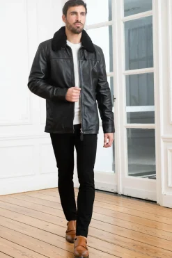 Veste Homme Schott Lcmaine Black