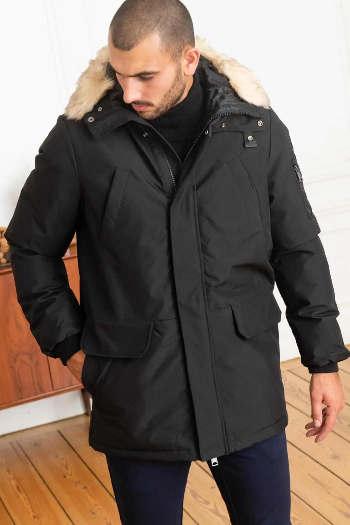 Veste Homme Schott Nelson20 Black