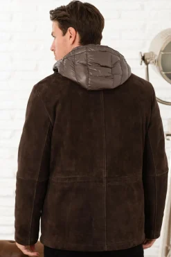 Veste Homme The Jack Leathers Radar + Tri Seasons Bonded Suede Moka